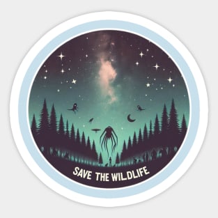 Save the wildlife Sticker